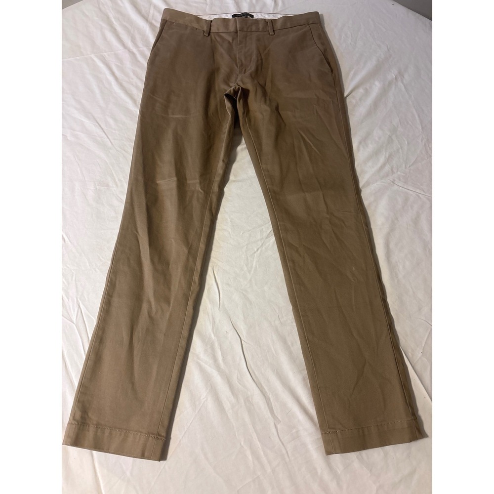 Banana Republic Fulton Chino Mens 31x32 Brown Excellent Skinny Fit Khaki Pants